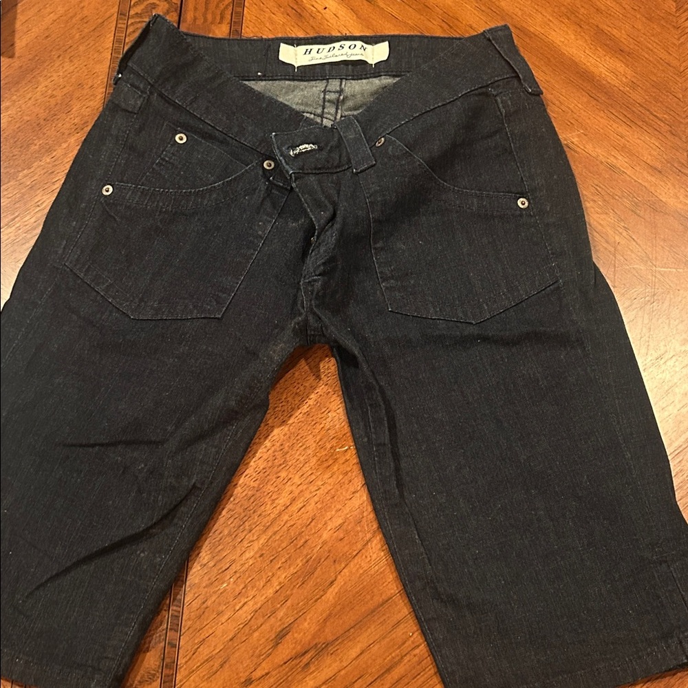 Hudson Jeans Dark Denim Shorts